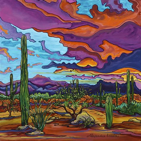 Desert Color Burst By Alexandria Winslow Desert Art Desert Landscape