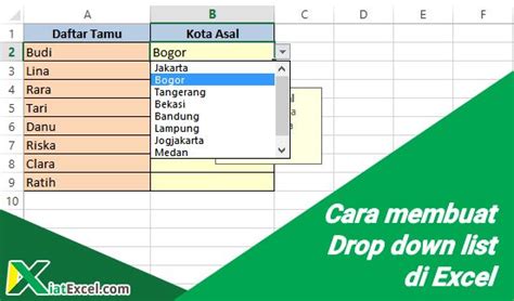 Cara Membuat Drop Down List Di Excel Dengan Cepat Kiatexcel Com