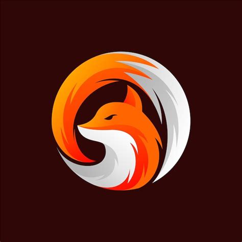 Premium Vector Fox Logo With Circle Concept