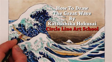 Learn How To Draw The Great Wave By The Famous Artist