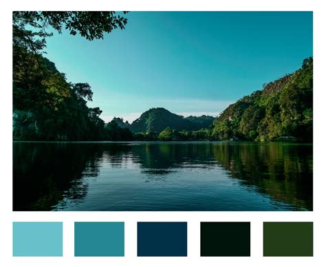 Color Inspiration Cool Lake Color Schemes Color Inspiration Color