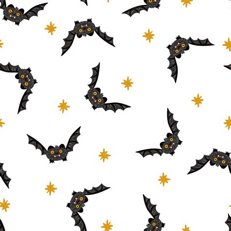 Premium Vector Flying Soaring Bats Vector Seamless Pattern Creepy