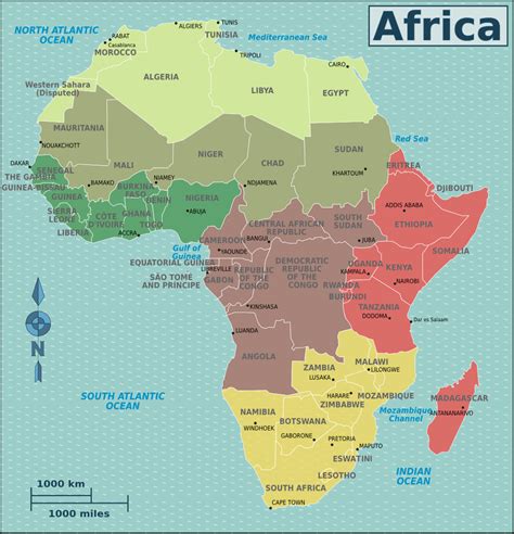 File Map Africa Regions Png Wikimedia Commons
