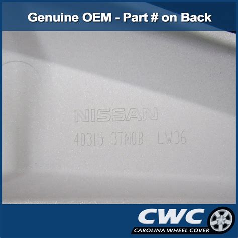 Oem Genuine Nissan Wheel Cover Professionally Refinished Like New