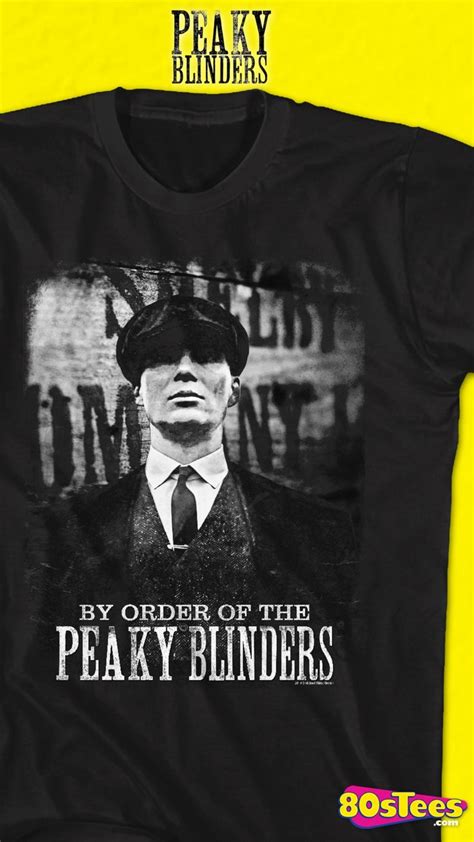 This Peaky Blinders T Shirt Features An Image Of Cillian Murphy As Tommy Shelby The Overall
