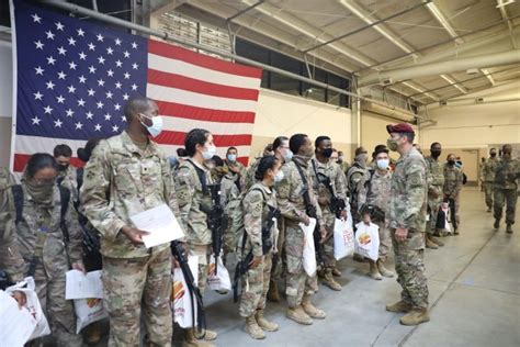 Field Feeding Company Returns Home From Deployment Article The