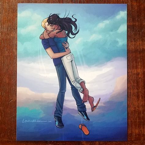 Percy Jackson Jason Grace And Piper Mclean Flying Print Etsy