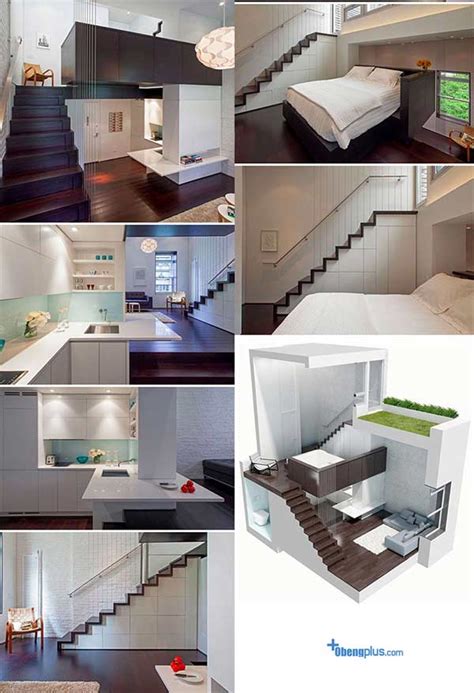 Menata ruang di rumah kontrakan 3 petak ukuran 3×9 | desain interior planner 5d. Rumah kecil indah Micro-Loft rancangan arsitek Harpman