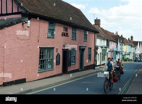 The Market Hill Woodbridge Suffolk England Stock Photo Alamy