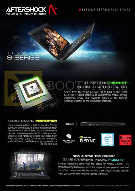 Below are the new promo(open image in another tab/browser for larger view): Aftershock Notebook New S Series Features PC SHOW 2016 ...