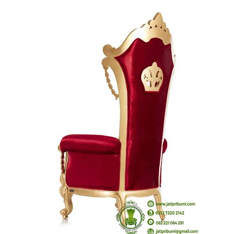 Kursi Warna Emas Jok Merah Terbaru | Furniture Kursi Sofa