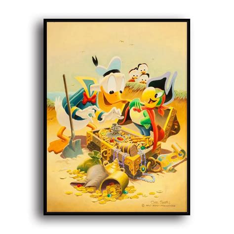 Sr101886 Scrooge Mcduck Donald Duck Animal Cartoon Hd Canvas Print