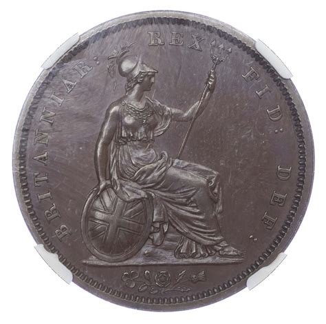William Iv 1830 37 Proof Penny In Copper Bronze 1831 Baldwins