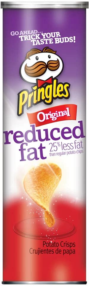 Pringles Reduced Fat Original Potato Crisps Shop Chips At H E B