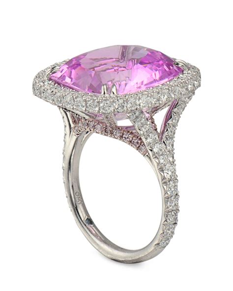 Natural Pink Sapphire And Diamond Ring Turgeon Raine