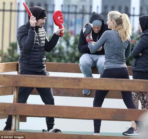 Natalie Roser Hones Her Bikini Body As Takes To A Boxing Session In