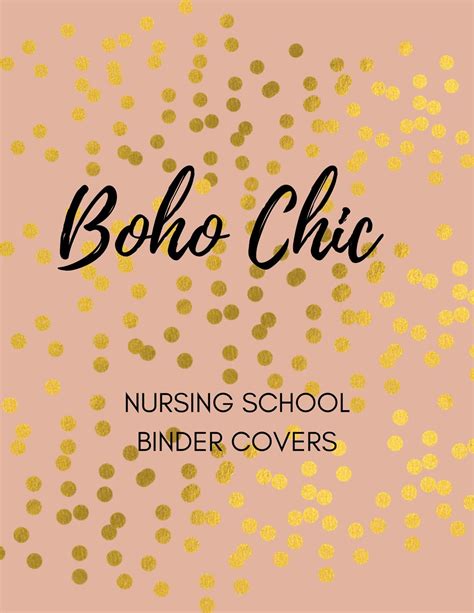 Nursing School Binder Covers 18 Classes Pdfs Etsy