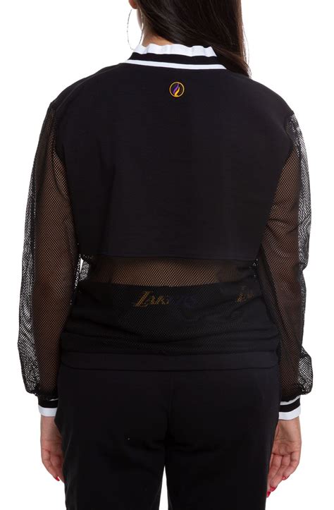 Los angeles lakers nike long sleeve pullover men's black new small. Lakers Interlock/Mesh V-neck Pullover