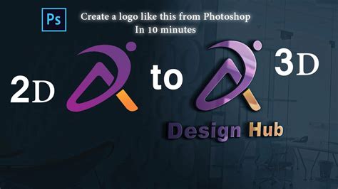 Make Professional Logo Design Photoshop Cc Tutorial Convert 2d Logo