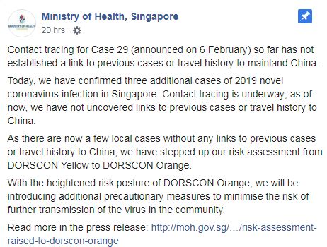 Check the latest health advisory to see if you are suitable for the vaccination. Singapore raises Coronavirus alert level: Pentagon to ...
