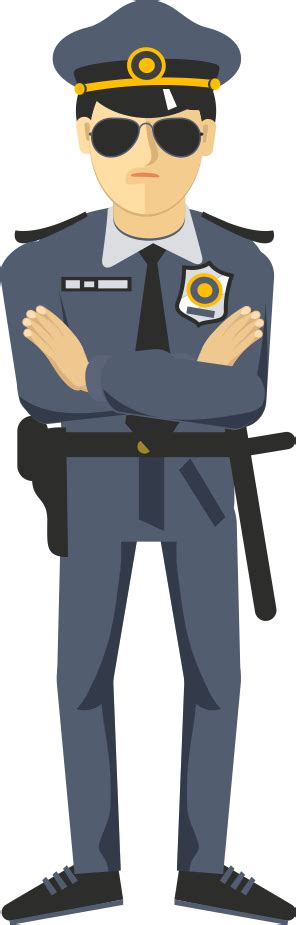 Police Officer Icon Cartoon Police Png Download 296925 Free