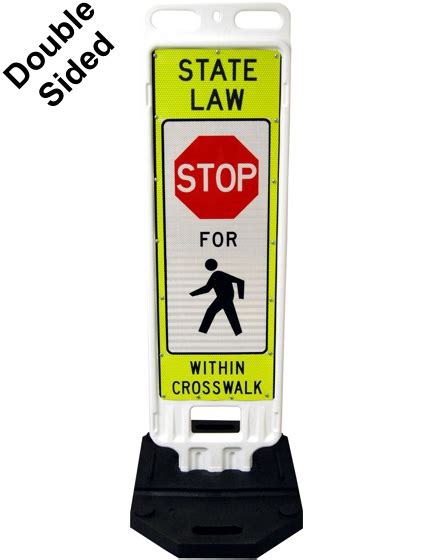 36 X 12 Crosswalk Barricade Sign Traffic Safety Store