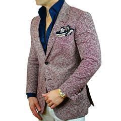Cranberry Cardinale Lino Tweed Jacket Sports Jacket Jackets Formal