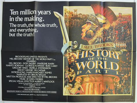 History Of The World Part 1 Original Cinema Movie Poster From British Quad