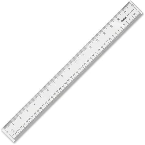 Clear Plastic 12″30cm Ruler Cm And Inch Markings Custom School Supplies