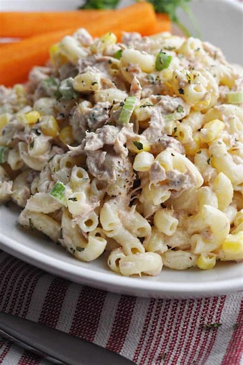 Pasta Tuna And Sweetcorn Salad Quick Easy Savory With Soul