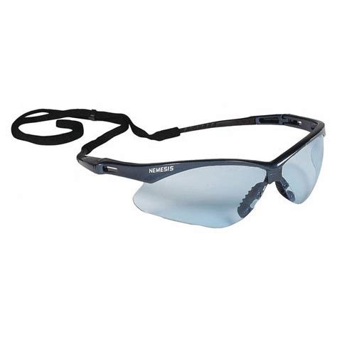 kleenguard safety glasses wraparound light blue polycarbonate lens scratch resistant 19639 zoro