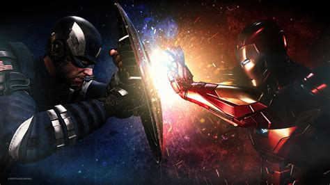 1600x900 Captain America Vs Iron Man Fight 4k 1600x900 Resolution Hd 4k