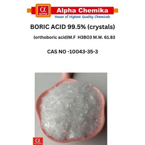 Powder Boric Acid 995 Crystals For Laboratory At Rs 2335gram In