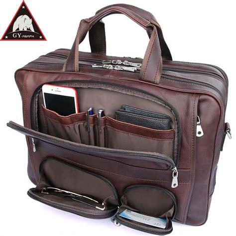 Aliexpress Buy ANAPH Full Grain Leather Business Briefcase For