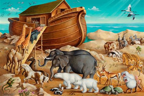 Noah And The Great Flood Noah Obeys God And Builds An Ark To Escape The Flood Genesis