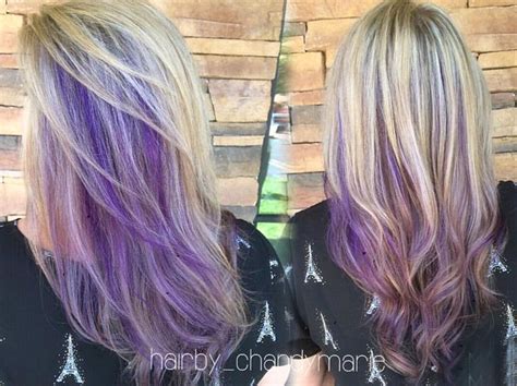 Blonde Hair Purple Underneath