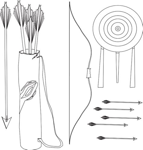 Indian with bow and arrow coloring pages bow and arrow coloring page at getcoloringscom free arrow coloring indian with pages bow and. Katniss Bow And Arrow Coloring Pages