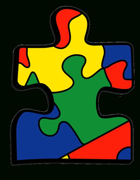 Colorful Puzzle Pieces Autism Awareness April Framed Art Print