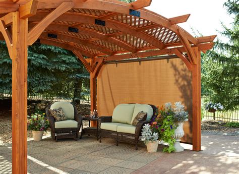 Shop patio furniture at amazon. Retractable Sun Shade Pergola Wall - Traditional - Patio ...