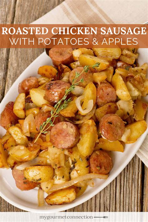 The wacky mac colorful spirals for fun; Roasted Chicken Sausage with Potatoes and Apples | Recipe | Chicken sausage recipes, Easy ...