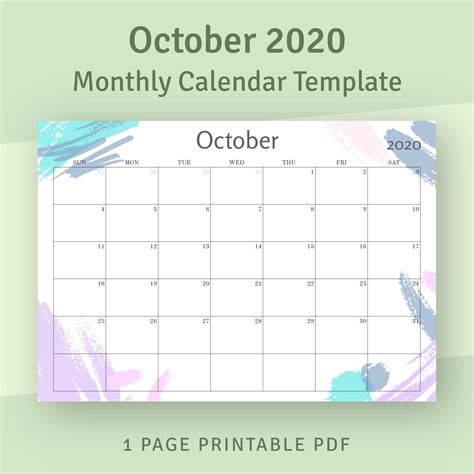 Simple Monthly Calendar 2021 2022 October December Etsy