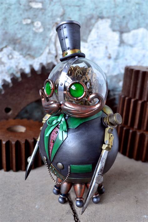 Phineaus Grock A Steampunk Robot Toy By Doktor A