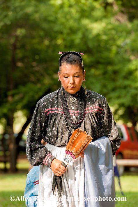 Teenage Dancer Dances Murrow Powwow In Caddo Nation In Binger Oklahoma