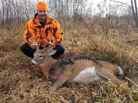 Mn Deer Hunter Scores Buck And Alligator In Same Day Whitetailfirst
