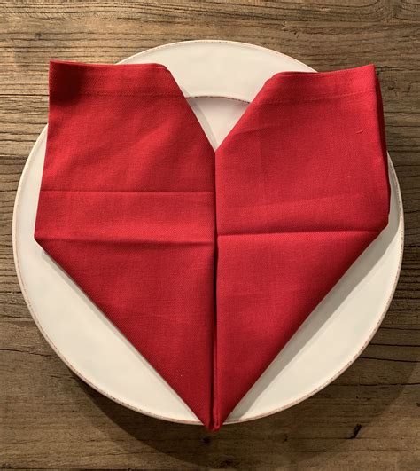 How To Fold Heart Shaped Napkins For Valentine’s Day Celebrate Everything Buffet Set Napkin