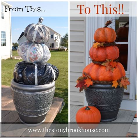 Cheap Front Porch Decorating Idea For Fall Fall Crafts Diy Fall