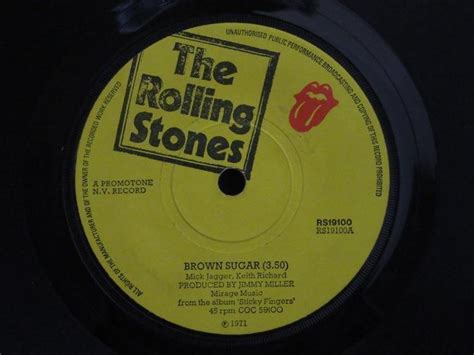 7inch Rolling Stones Brown Sugar Uk Rolli Ebay