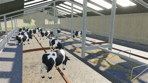 Indoor British Cow Barn V10 Fs19 Farming Simulator 19 Mod Fs19 Mod