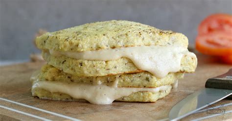 Cauliflower Grilled Cheese Sandwich Paleo Gluten Free Dairy Free