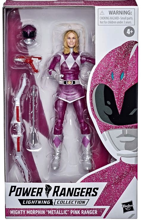 Power Rangers Mighty Morphin Lightning Collection Metallic Pink Ranger